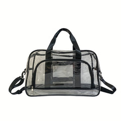 Transparent Travel Bag Large Capacity PVC Handbag Fitness Storage Beach Bag