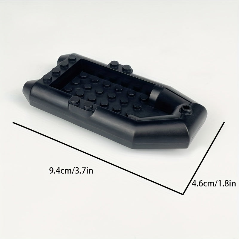 Rubber Boat Building Block Toy Model for Christmas and Halloween