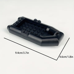 Rubber Boat Building Block Toy Model for Christmas and Halloween