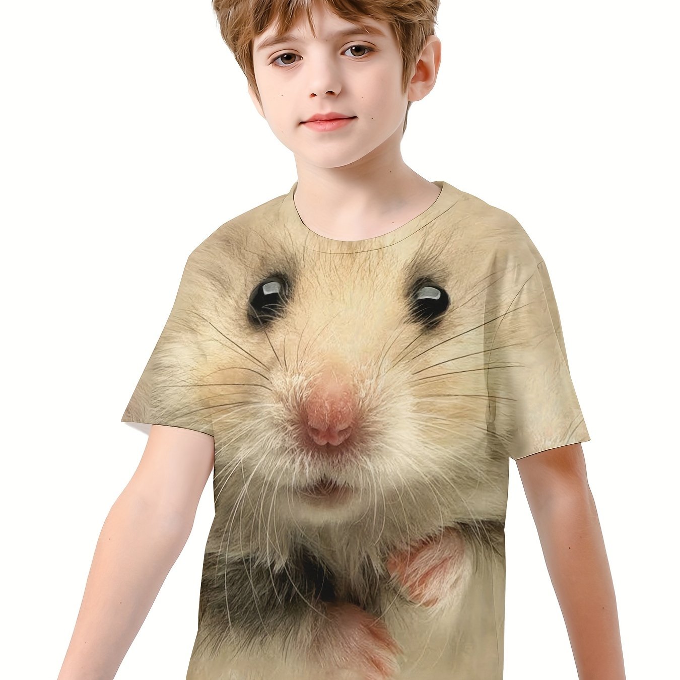 Boys' Hamster Graphic T Shirt 3D Print Tee for Summer