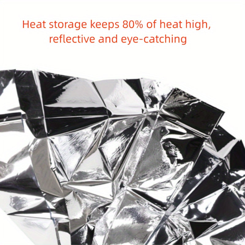 5pcs Outdoor Survival Insulation Blanket Emergency Sunscreen Blanket