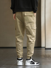 Men's Drawstring Cargo Pants Big Pockets