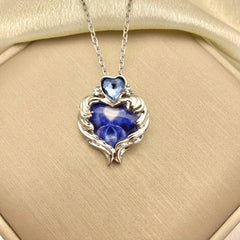 Dolphin Crystal Pendant Necklace Clavicle Chain Birthday Gift