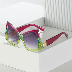 Y2K Irregular Frame Sunglasses For Women Men Casual Gradient Lens