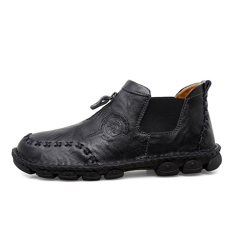 Men's Casual Moccasin Boots Comfortable Outdoor Ankle Chelsea Boots