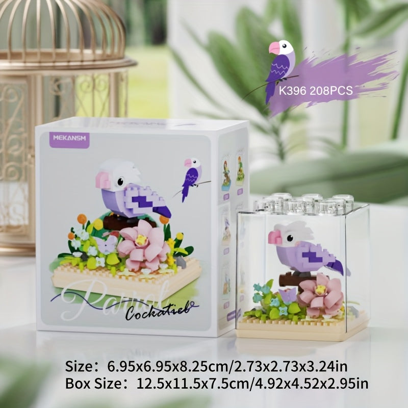 Colorful Parrot Series Educational Toy with Dust Cover