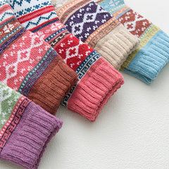 5 Pairs Christmas Women's Cozy Knit Winter Socks