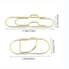 2pcs Colorful Metal Pen Clips for Journals & Bills