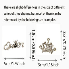 Rhinestone Chain Sandal Shoe Accessories