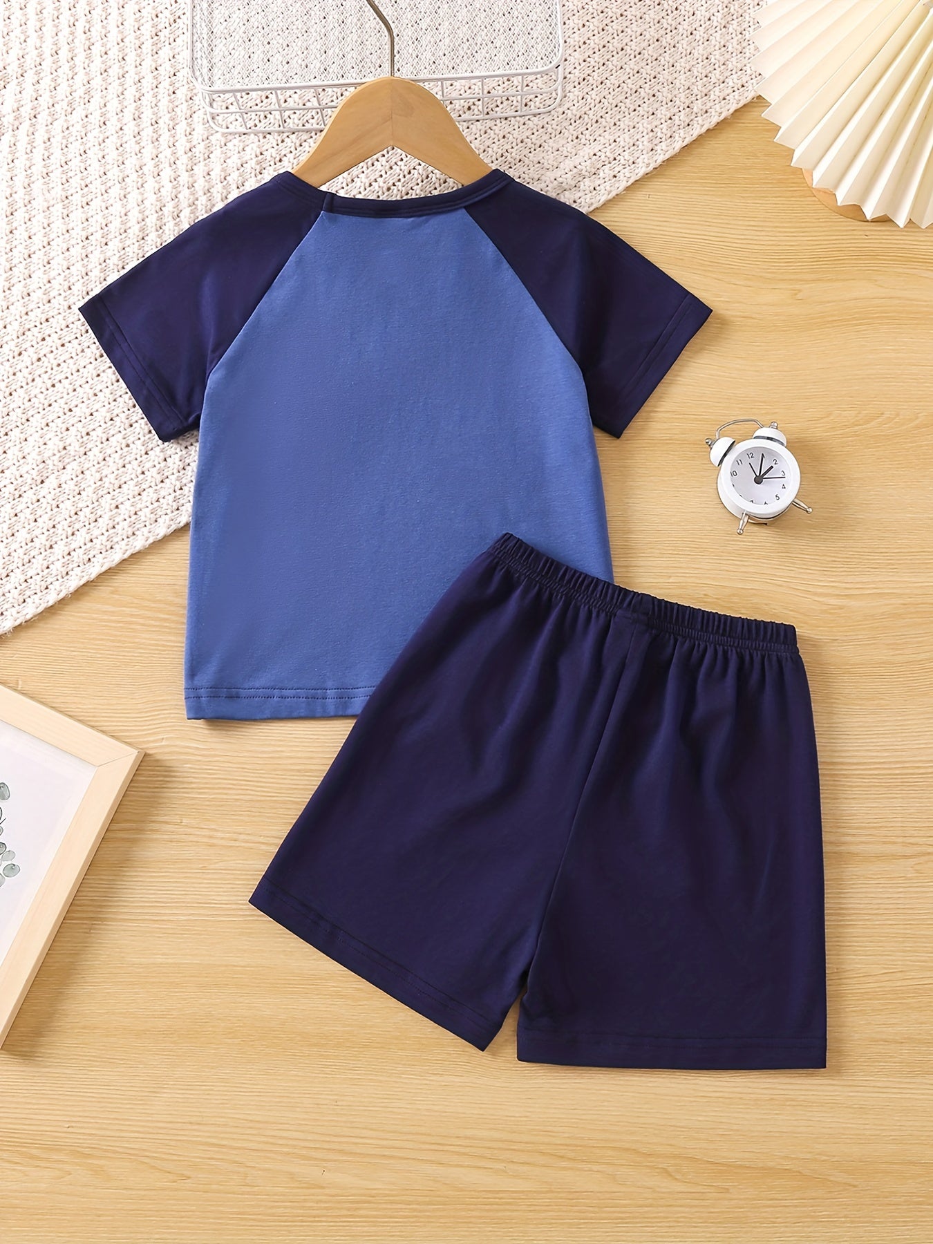 Boys Pajamas Set Short Sleeves Tops & Bottoms Cozy Homewear