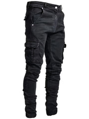Mens Casual Cotton Jeans With Pocket
