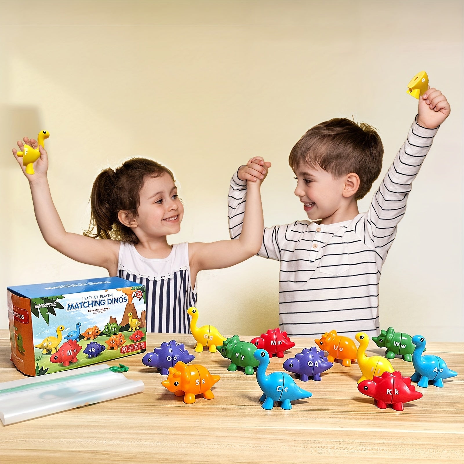 Dinosaur Matching Toy 18 Months Learn Numbers 1-10