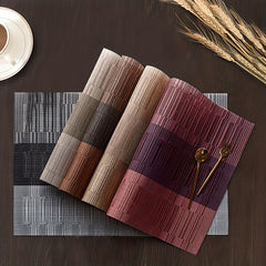 Woven Placemat Square Table Mat for Dining Table Washable Kitchen Placemat