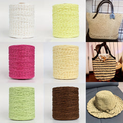 Eco Friendly Raffia Yarn Paper Ribbon for DIY Crochet Knitting