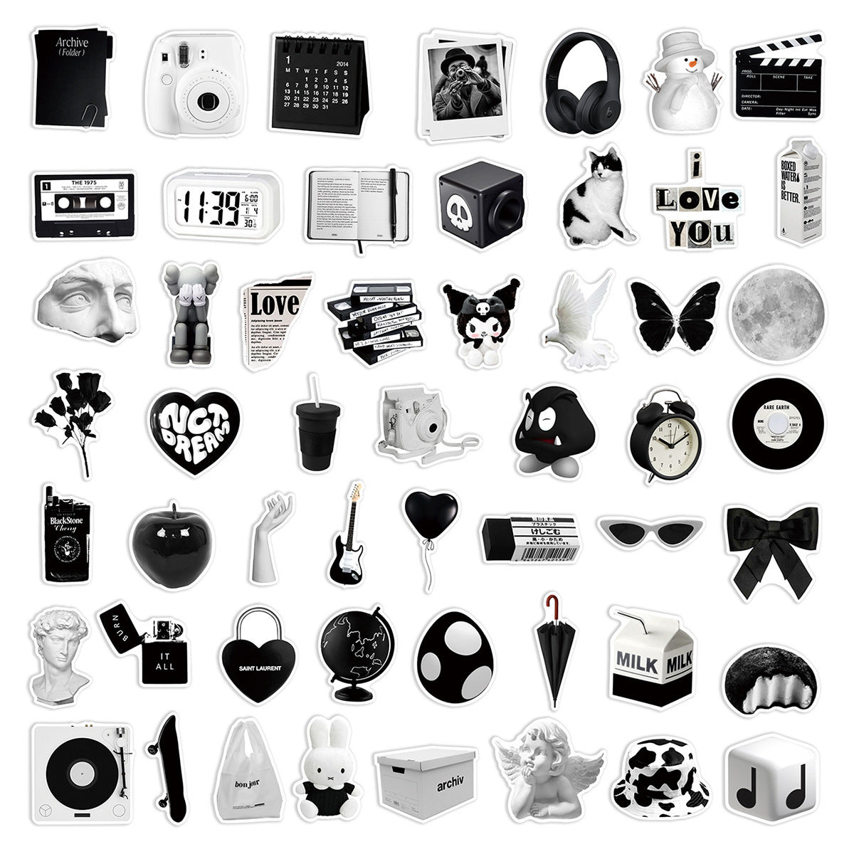 50pcs Stickers & Variety Vinyl Decals Laptop Car Motorcycle Bicycle & More