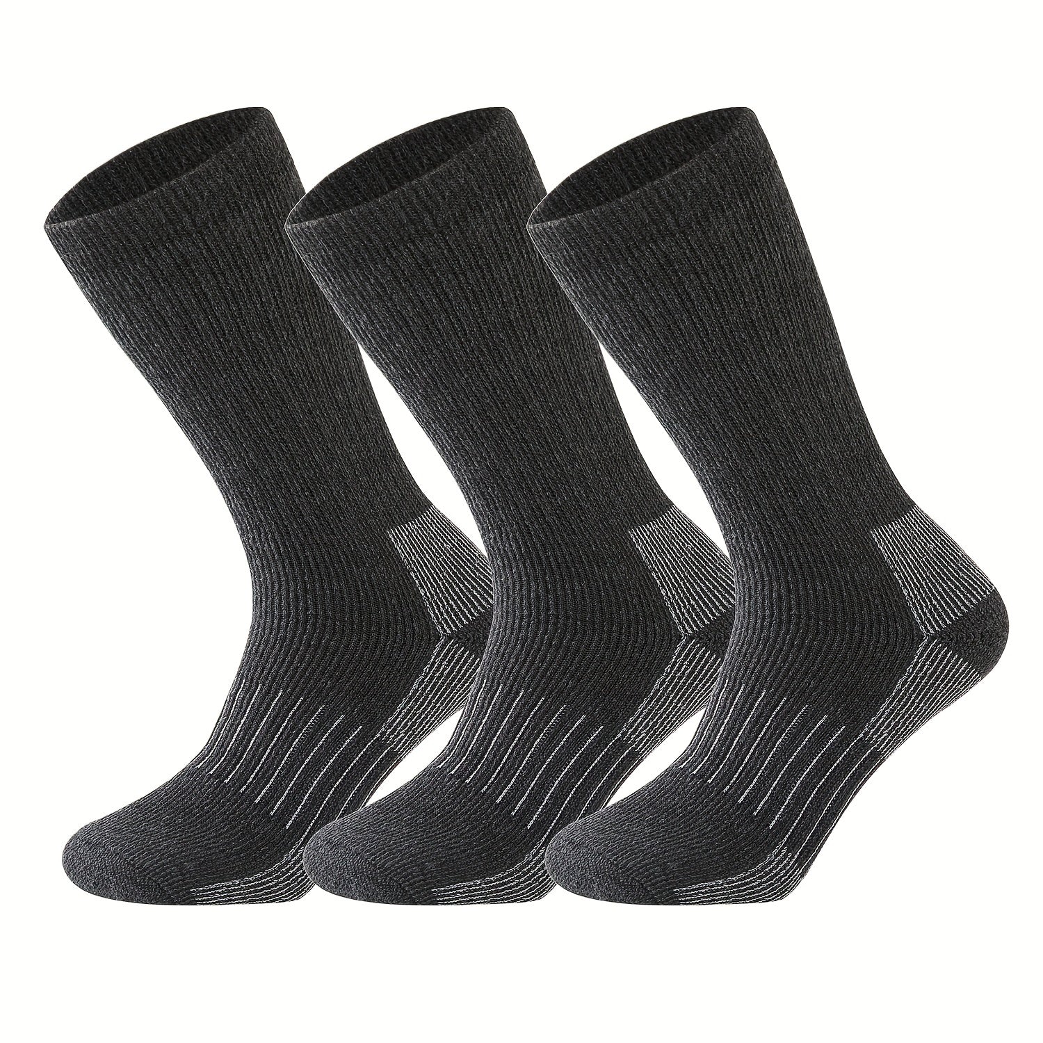 3 Pairs Men's Wool Low Cut Socks for Outdoor Exercise