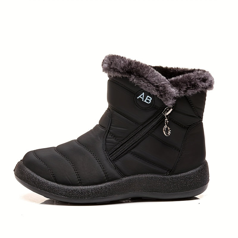 Women's Cozy Furry Snow Boots Comfortable Platform Shoes