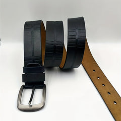 Men's Leather Belt Pin Buckle Waist Strap Casual Jeans Belt