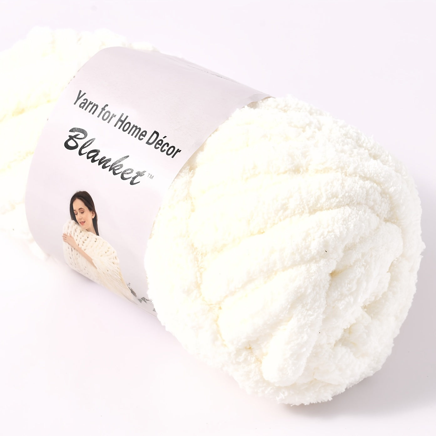 24 Yards Chunky Chenille Yarn for Knitting DIY Blanket Cushion Home Decor