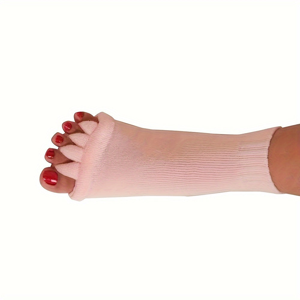 Toe Separator Socks Foot Alignment Toeless Socks