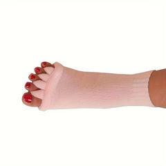 Toe Separator Socks Foot Alignment Toeless Socks