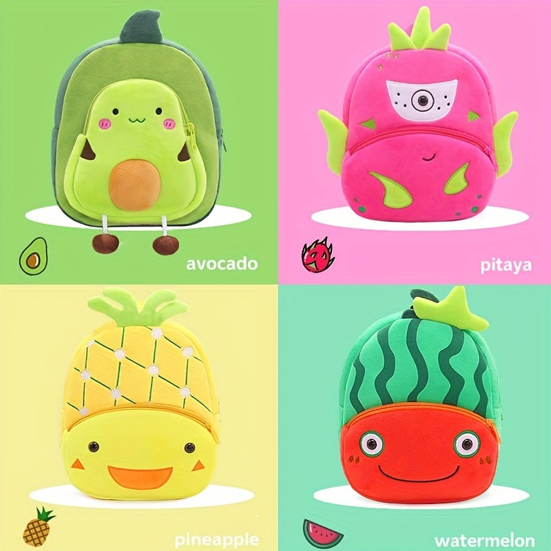 Kids Cartoon Veggie Fruit Schoolbag Backpack