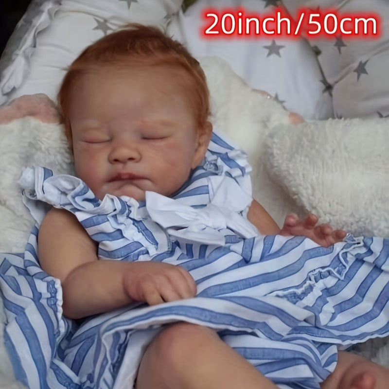 20inch Reborn Baby Doll Lifelike Newborn Dolls Soft Touch 3D Skin Hand Painted