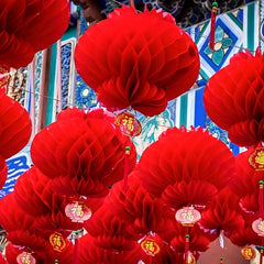 Hot Spring Lantern Red Lantern Decoration Year Paper Lantern Dress Up