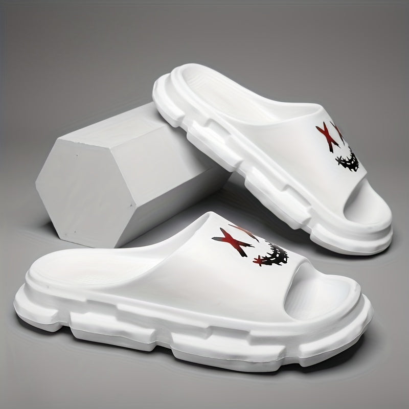 Men's Non Slip Platform Slides Soft Sole Cloud Slides Indoor Outdoor