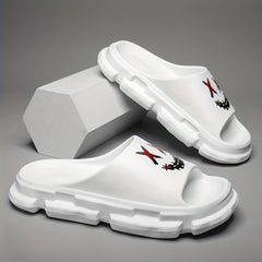 Men's Non Slip Platform Slides Soft Sole Cloud Slides Indoor Outdoor