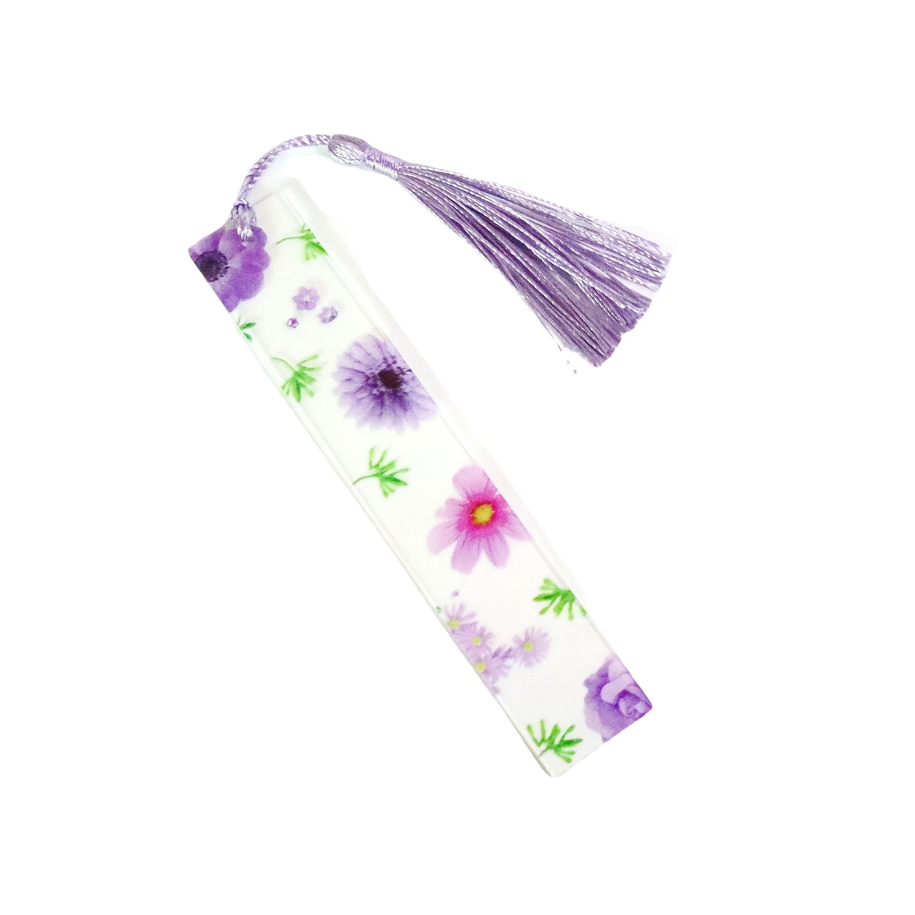 Transparent Acrylic Bookmark Flower Bookmark Student Learning Supplies