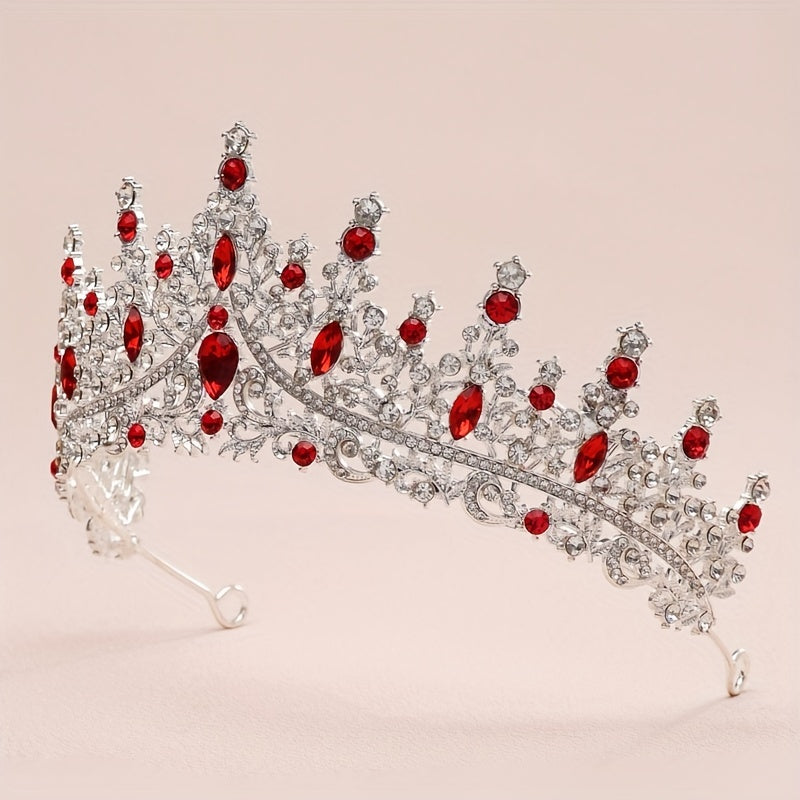 Baroque Style Crystal Crown Princess Headband Tiara Hair Accessories