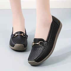Women's Platform Loafers Slip On Flat Shoes
