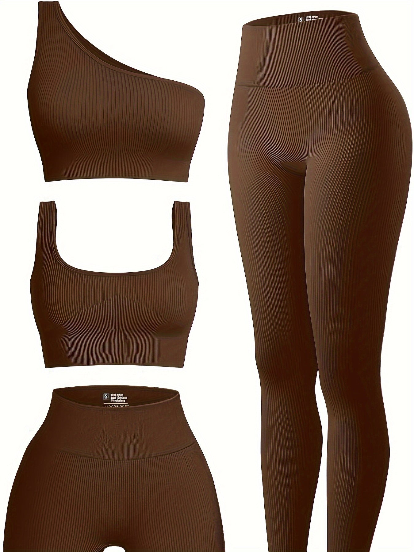 2pcs Sleeveless Crop Yoga Tops & High Waist Butt Lifting Shorts Set