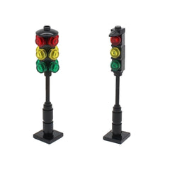 2pcs Traffic Light and Railway Scene Building Blocks Gift