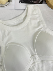 Girls Tank Top With Chest Pads Comfy Soft Undershirts