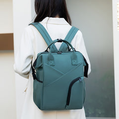 Teal Diaper Backpack Lightweight Large Capacity Mom Bag with Pockets