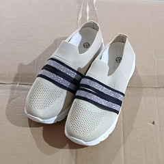 Glitter Slip On Flat Sneakers Casual Walking Trainers