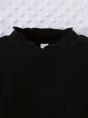 3pcs Baby Girl's Ruffled Long Sleeve Tops Blouse