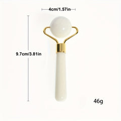 Jade Face & Eye Massage Roller, Compact Design for Soothing Massage