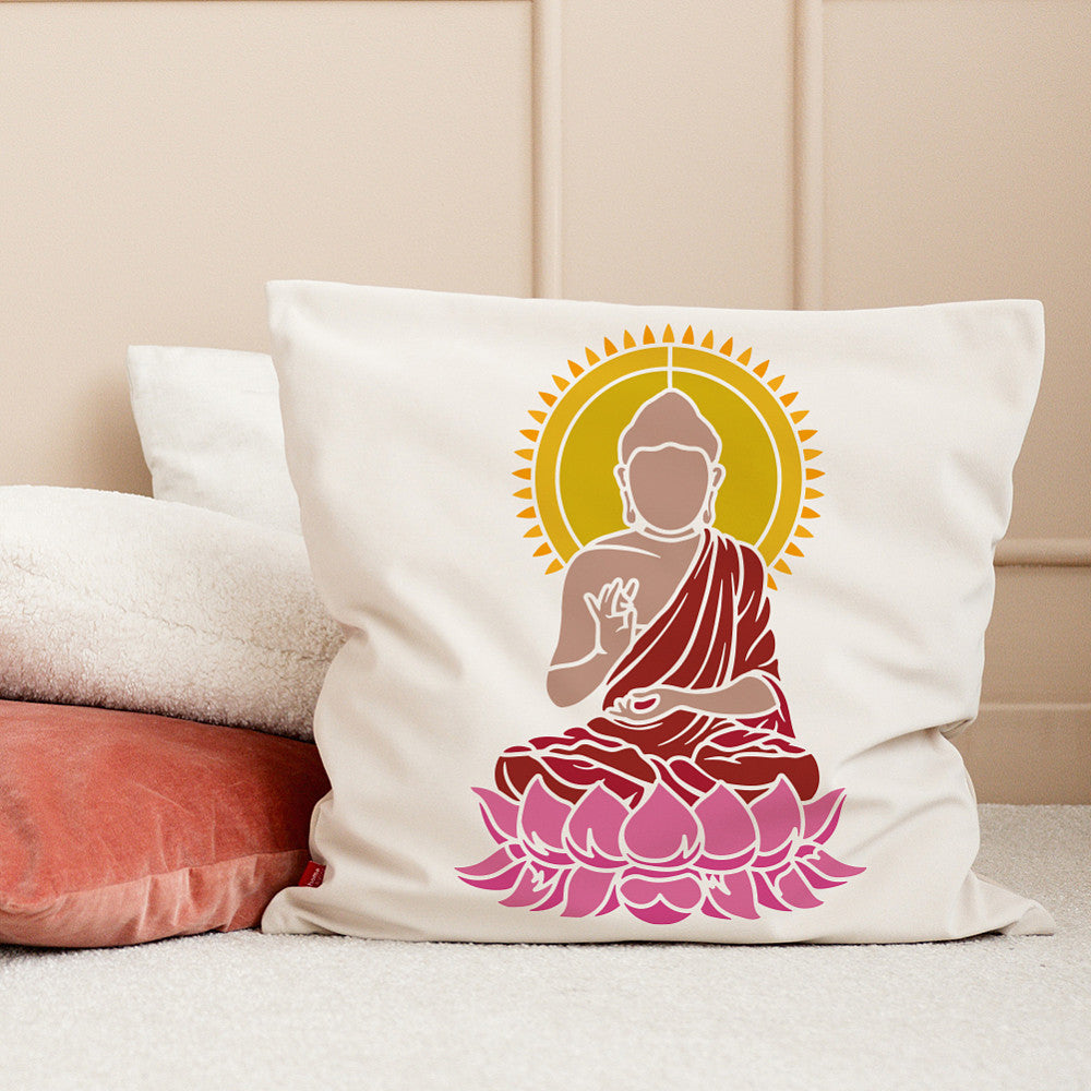 Plastic Drawing Stencil Buddha Craft Template for DIY Painting