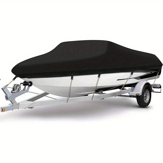 Heavy Duty 600D Marine Polyester Canvas Waterproof Boat Cover V Hull Trimaran