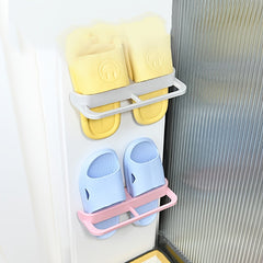 Punch Bathroom Slippers Drain Storage Rack Random