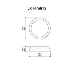 20 Pcs LR44 AG13 Eco-Friendly Button Batteries - Mercury & Lead Free
