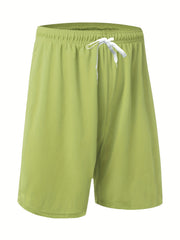 Men's Solid Sport Shorts Quick Dry Moisture Wicking