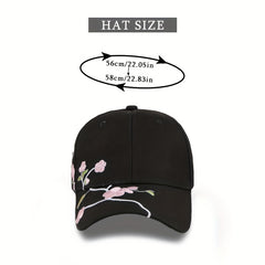 Embroidery Plum Blossom Baseball Cap Outdoor Sunshade Cap