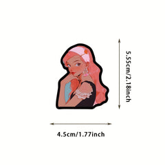 50pcs American Retro Spooky Character Diary Stickers for Stationery Decor