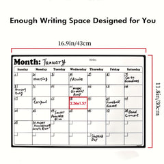 Fridge Calendar Magnetic Dry Erase Whiteboard Stickers