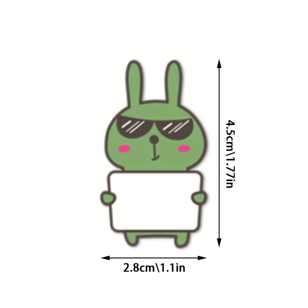 10 Sheets Bunny Hello My Name Is Rabbit Name Tag Stickers