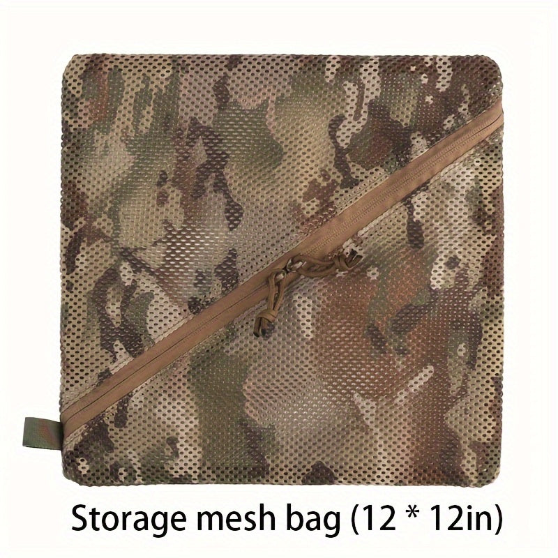 Camouflage Mesh Storage Bag 30 48X30 for Outdoor Camping Travel
